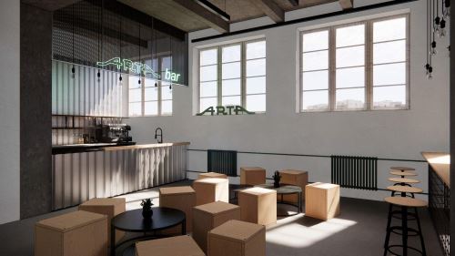 7-EVENT SPACE ARTA (215 m²)-Študentský koncept