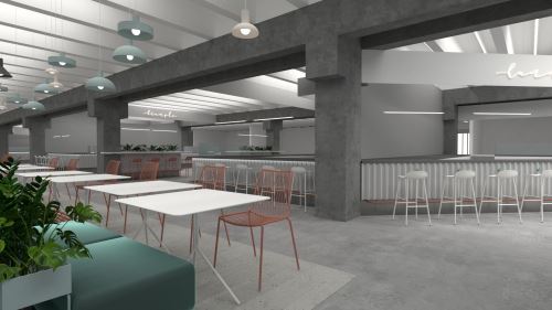 16-INTERIÉR OBCHODNÉHO DOMU LAMAČ (700 m²)-Študentský koncept
