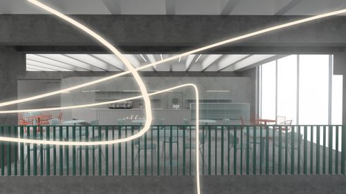 16-INTERIÉR OBCHODNÉHO DOMU LAMAČ (700 m²)-Študentský koncept