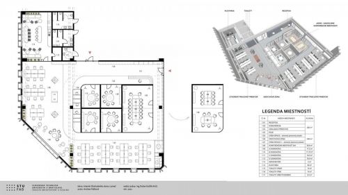 16-INTERIÉR OBCHODNÉHO DOMU LAMAČ (700 m²)-Študentský koncept
