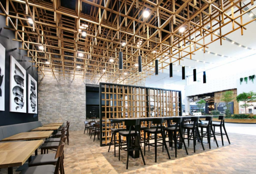interiér gastro pasáže