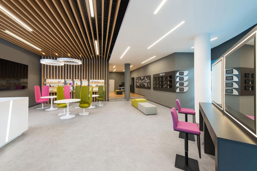 Forms architects - interiér Oriflame showroom Bratislava