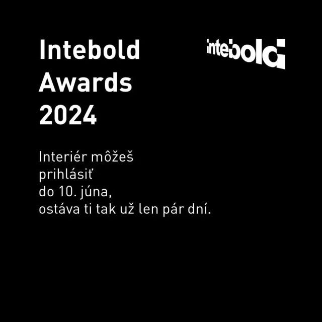 🏆 Intebold Awards 2024 🏆

👉 REGISTRÁCIA LEN DO 10. JÚNA  👈

Máš záujem o súťaž o najlepšie slovenské interiéry a ich autorov? Chceš ukázať svoju tvorivosť, inováciu a štýl? Tak neváhaj a prihlás sa do V. ročníka Intebold Awards 2024 (ex-INSAID AWARDS).

✔️ Kto sa môže prihlásiť?

Ak si interiérový/-á dizajnér/-ka, architekt/-ka, študent/-ka alebo sa zaoberáš investovaním, dodávkou či výrobou do interiéru, táto súťaž je pre teba!

✔️ Čo sa môže prihlásiť?

Ak máš zrealizovaný projekt na Slovensku, ktorý je v užívaní nie viac ako 2 roky, môžeš ho prihlásiť do jednej z 5 profesionálnych kategórií: Bývanie, Pracovisko, Hotely a reštaurácie, Inštitúcie alebo Obchody a inštalácie. Študenti/-ky môžu prihlásiť aj školské práce.

✔️ Koľko stojí prihláška?

Za každú prihlášku platíš samostatne od 50 eur. Čím skôr prihlásiš, tým menej platíš. Študentské prihlášky sú zadarmo.

✔️ Ako sa hodnotia interiéry?

Medzinárodná porota bude hodnotiť kreatívne riešenia, funkčnosť, inovácie a udržateľnosť tvojho projektu. V nerezidenčných projektoch sa bude brať do úvahy aj akustická a svetelná pohoda a inkluzívnosť.

✔️ Čo získaš?

Okrem prestížneho ocenenia a uznanie od odbornej verejnosti sa tvoj projekt objaví v krásnom časopise Intebold, ktorý je viazaný poctivou šitou väzbou a tlačený na kvalitný papier. Navyše, tento rok plánujeme cenu udeliť aj výrobcom, dodávateľom či zhotoviteľom, ktorí sa podieľali na tvojom projekte. Takto vznikajú nové a užšie prepojenia tých najlepších v slovenskom interiérovom priemysle.

👇 Nečakaj a prihlás sa už dnes! 👇

www.intebold.sk

#intebold #slovenskeinteriery #interiordesign #interiorarchitecture